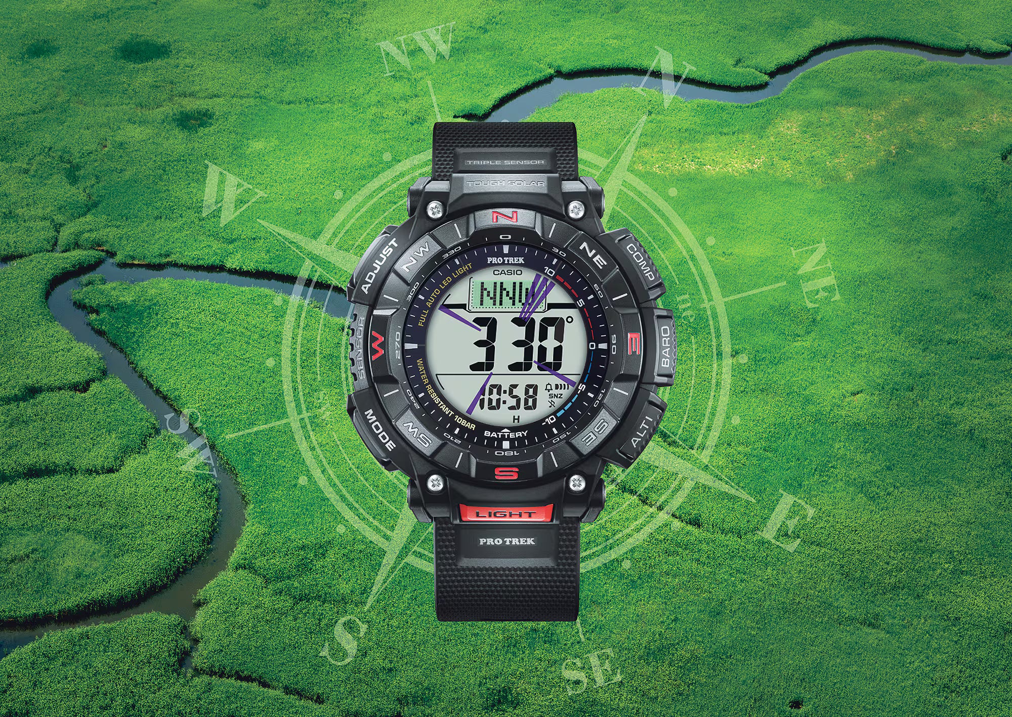 Casio Pro Trek Solar Triple Sensor Watch